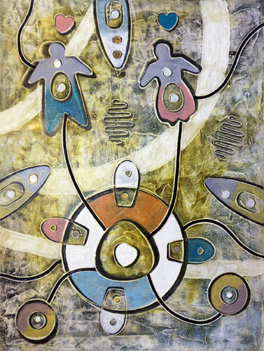 Vibrazioni amorose di Andrea Benetti, Pittura in vendita su Singulart