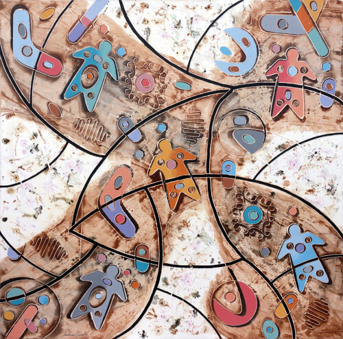 Aborigeni di Andrea Benetti, Pittura in vendita su Singulart