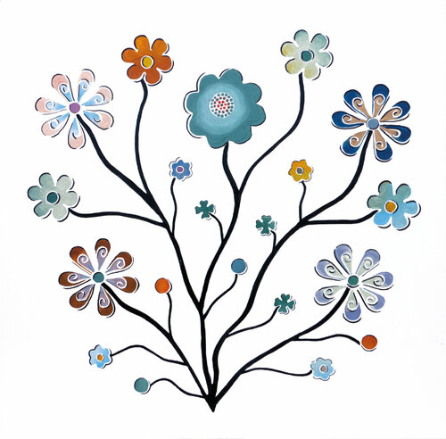 Fiori di neve di Andrea Benetti, Pittura in vendita su Singulart