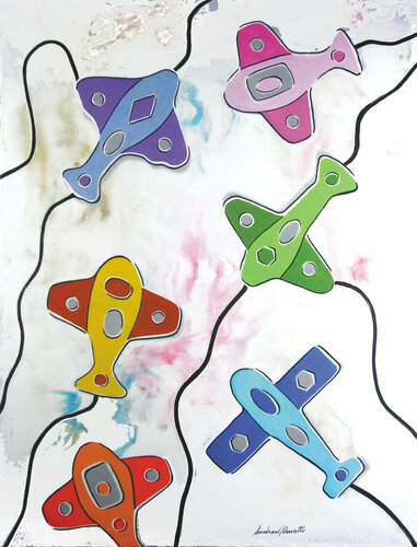 Evoluzioni aeree II de Andrea Benetti, Pintura a la venta en Singulart