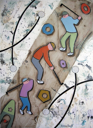 Golf (scena IX) by Andrea Benetti, Painting for Sale on Singulart