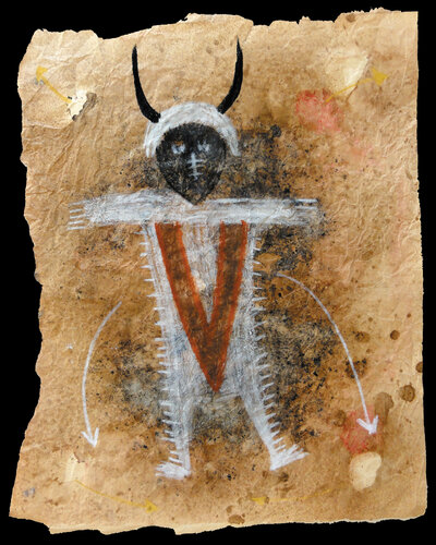 Lo shamano di Garing di Andrea Benetti, Opera su carta in vendita su Singulart