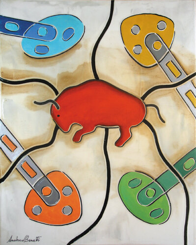 Il toro di Andrea Benetti, Pittura in vendita su Singulart