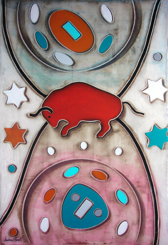 Toro con stelle di Andrea Benetti, Pittura in vendita su Singulart