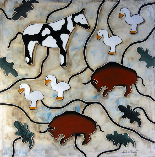 Animali III di Andrea Benetti, Pittura in vendita su Singulart