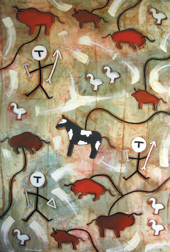 Caccia III by Andrea Benetti, Painting for Sale on Singulart