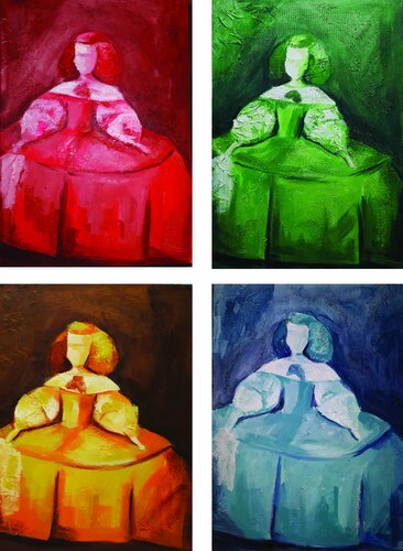 Composición Meninas Pop Art von Gema Cebrian, Malerei kaufen auf Singulart