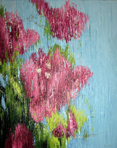 Bougainvillea flower van Gema Cebrian, Schilderij te koop op Singulart