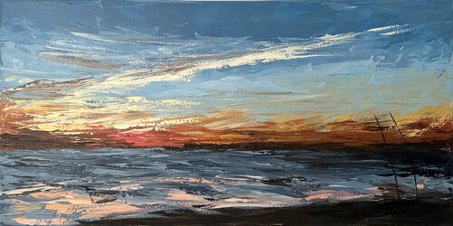 Sunset fishing von Gema Cebrian, Malerei kaufen auf Singulart