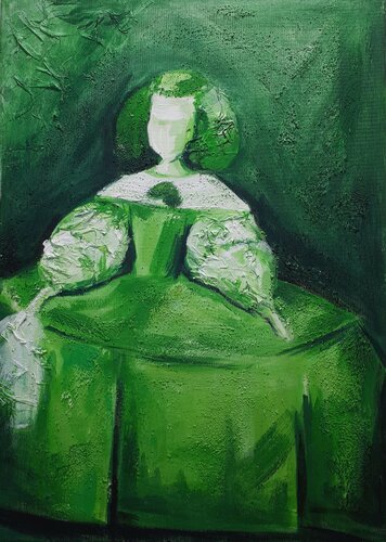 Menina Pop Art Verde von Gema Cebrian, Malerei kaufen auf Singulart