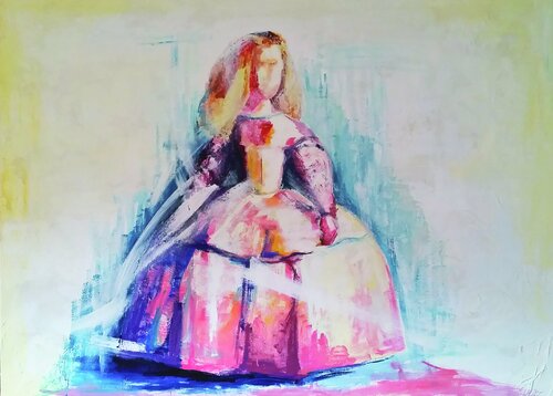 Mi menina van Gema Cebrian, Schilderij te koop op Singulart