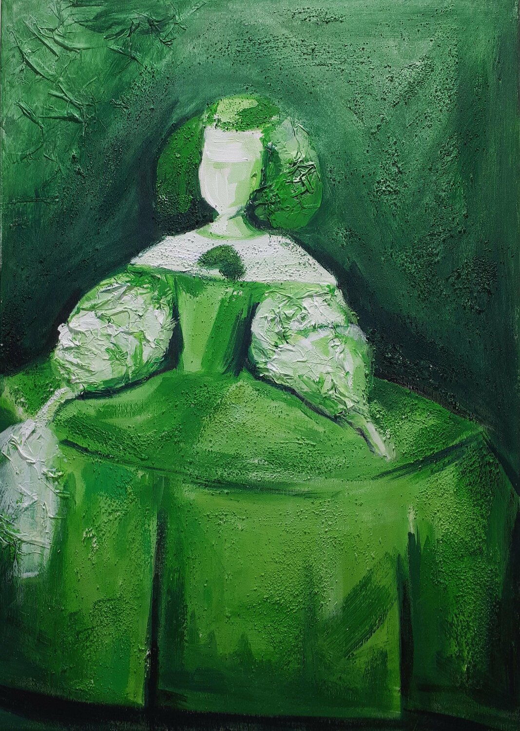 Menina Pop Art Verde Gema Cebrian