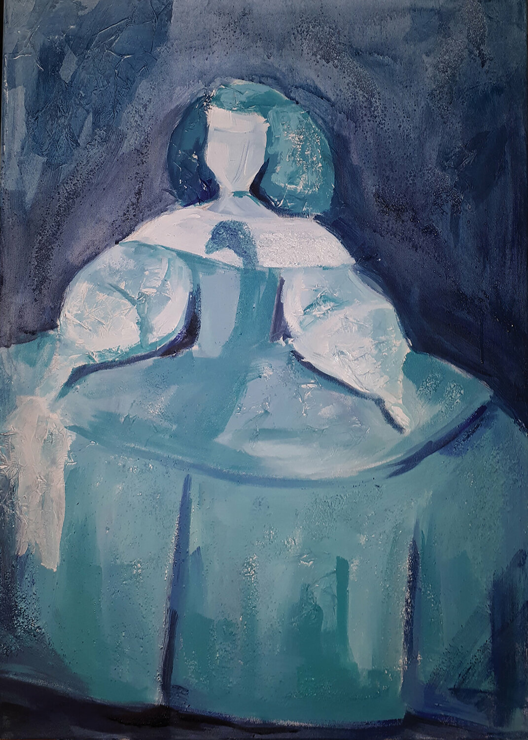 Menina Pop Art Azul Gema Cebrian