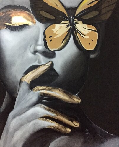 Papillon di Françoise Minet, Pittura in vendita su Singulart