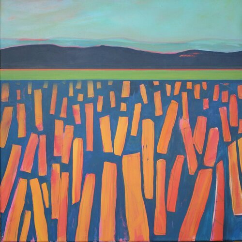 Stoppelfeld, kein leichter Weg, aber am Ende wird alles gut de Kai Hoge, Pintura a la venta en Singulart