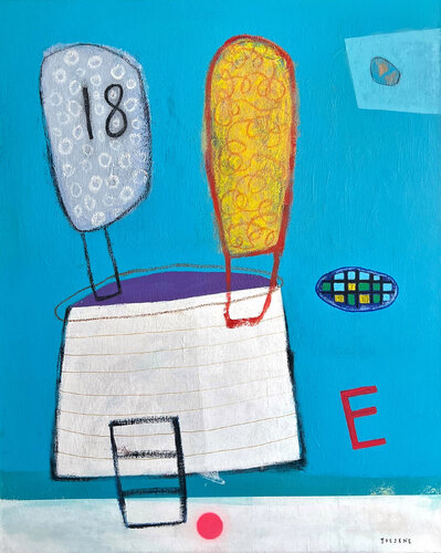 Soaring Balloons di Joejene C. Santos, Pittura in vendita su Singulart