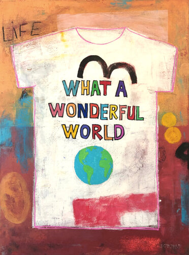 What A Wonderful World di Joejene C. Santos, Pittura in vendita su Singulart