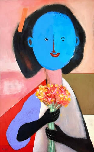 Bring Me Flowers von Joejene C. Santos, Malerei kaufen auf Singulart