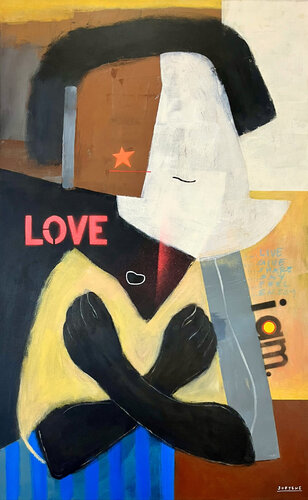 Love Sign von Joejene C. Santos, Malerei kaufen auf Singulart