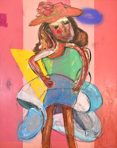 La Vie En Rose van Joejene C. Santos, Schilderij te koop op Singulart