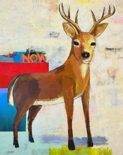 White-Tailed Deer von Joejene C. Santos, Malerei kaufen auf Singulart