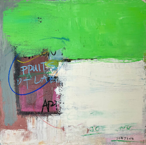 Green Apple di Joejene C. Santos, Pittura in vendita su Singulart