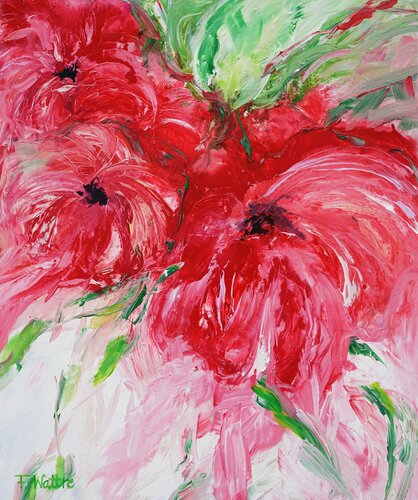 A Garden full of Love van Françoise Wattré, Schilderij te koop op Singulart