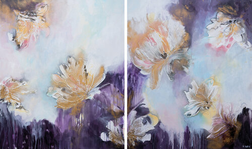 Among the stars high in the sky (Diptychon) Françoise Wattré