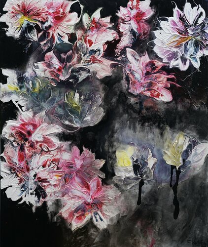 Singing in the rain tonight par Françoise Wattré, Peinture en vente sur Singulart