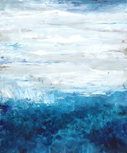 Dance with the waves van Françoise Wattré, Schilderij te koop op Singulart