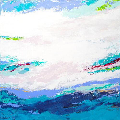Between Sea and Sky de Françoise Wattré, Pintura a la venta en Singulart