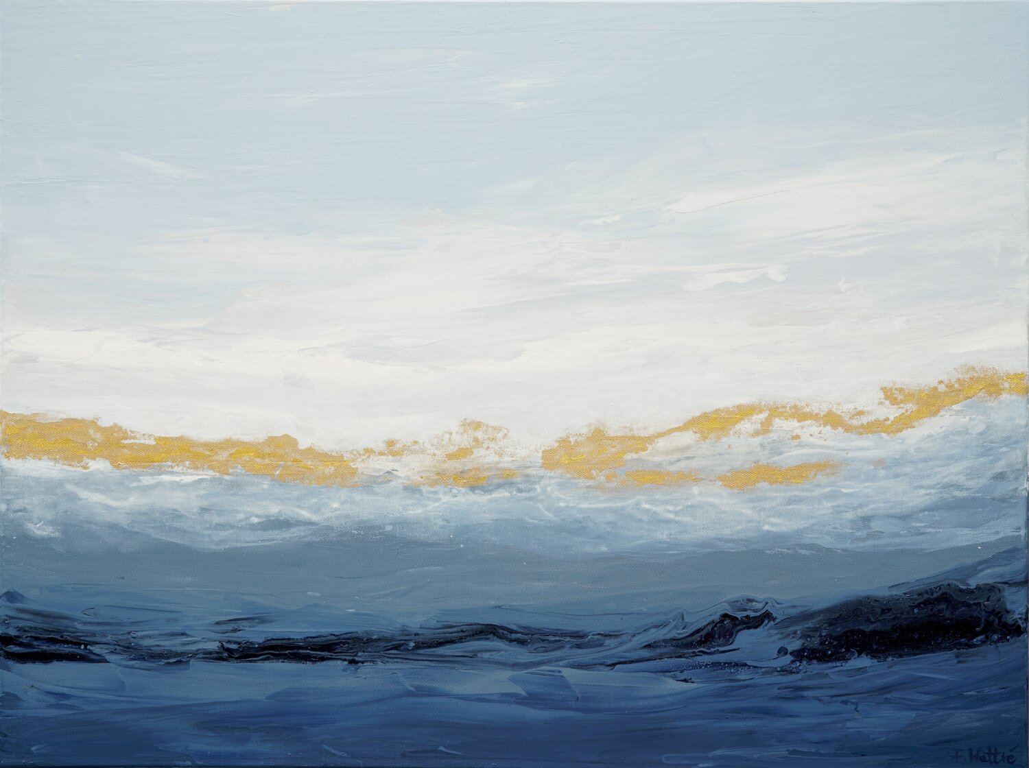 Impressions of Daybreak Françoise Wattré Originalgemälde zu verkaufen