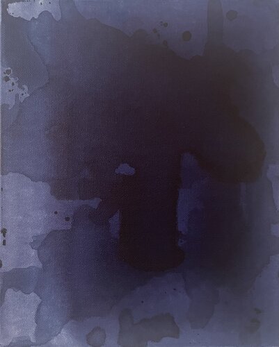 Indigo Anima #04 24 x 30 x 4.5 cm van Joëlle Cabanne, Schilderij te koop op Singulart
