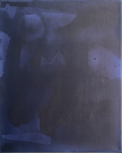 Indigo Anima #17 24 x 30 x 4.5 cm van Joëlle Cabanne, Schilderij te koop op Singulart