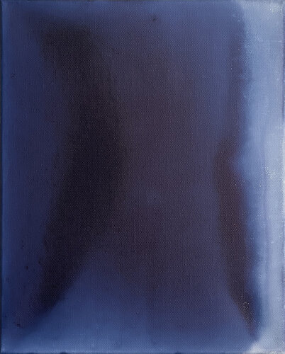 Indigo Anima #06  24 x 30 x 4.5 cm van Joëlle Cabanne, Schilderij te koop op Singulart