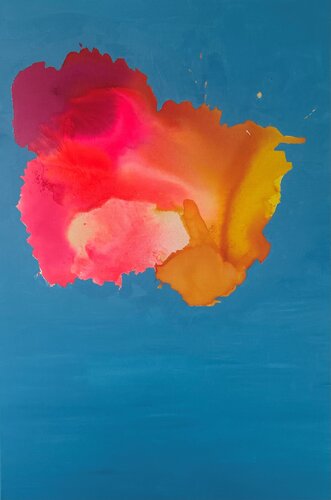 Atoll et bubble gum von Joëlle Cabanne, Malerei kaufen auf Singulart