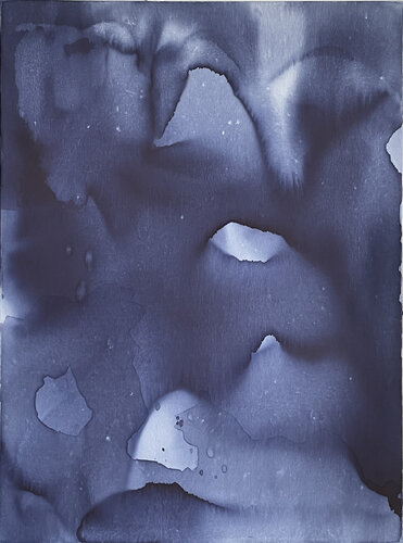 Genius Loci Indigo *2502 von Joëlle Cabanne, Werk auf Papier kaufen auf Singulart