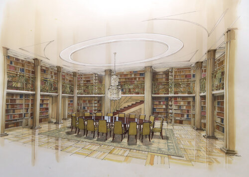 Bibliothèque esprit 1930 by Pascal Langevin, 기타 매체 for Sale on Singulart