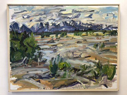 Alaska Range van Gina Werfel, Schilderij te koop op Singulart