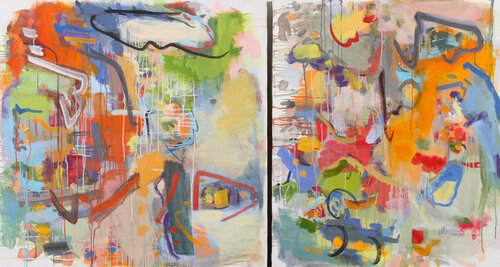 Rushing By di Gina Werfel, Pittura in vendita su Singulart