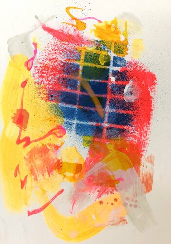 Peeking Through by Gina Werfel, Work on Paper for Sale on Singulart