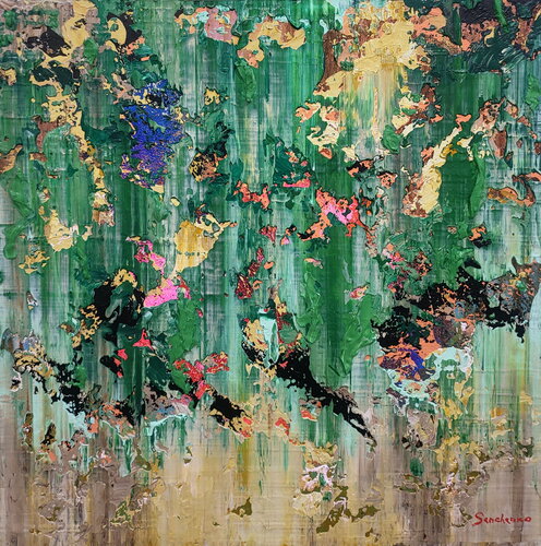 Emerald Elysium by Alex Senchenko, 회화 for Sale on Singulart