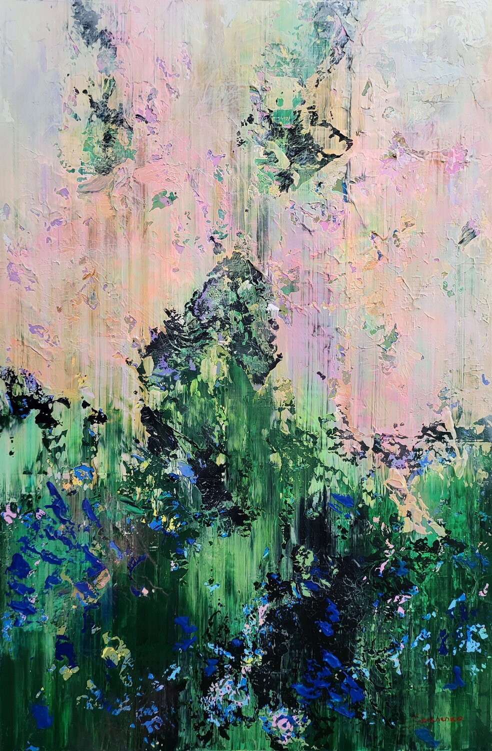 Moss and Mist Alex Senchenko Peinture originale à vendre