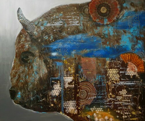 Zubr di Viktoria Adkozalova, Pittura in vendita su Singulart