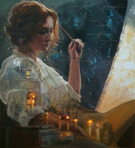 After Thunderstorm di Viktoria Adkozalova, Pittura in vendita su Singulart