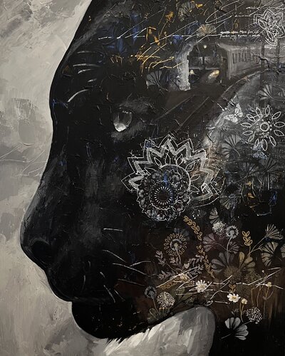 Black panther di Viktoria Adkozalova, Pittura in vendita su Singulart