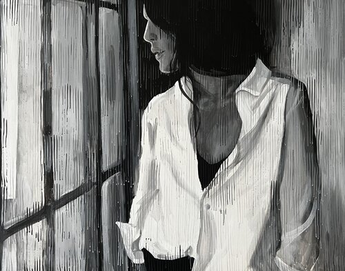 Awaiting di Viktoria Adkozalova, Pittura in vendita su Singulart
