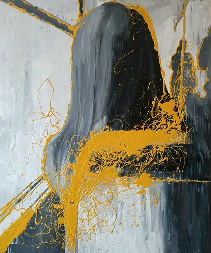 Yellow soul di Viktoria Adkozalova, Pittura in vendita su Singulart
