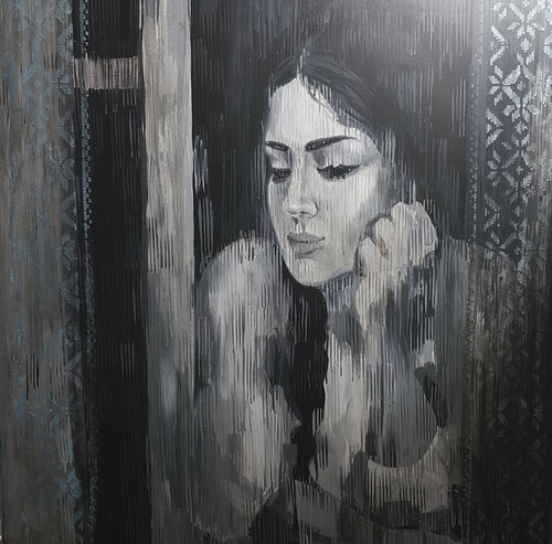 Near the window di Viktoria Adkozalova, Pittura in vendita su Singulart