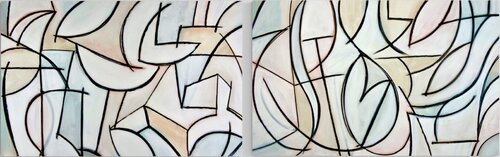 Sentient (Diptych) Michelle Louis